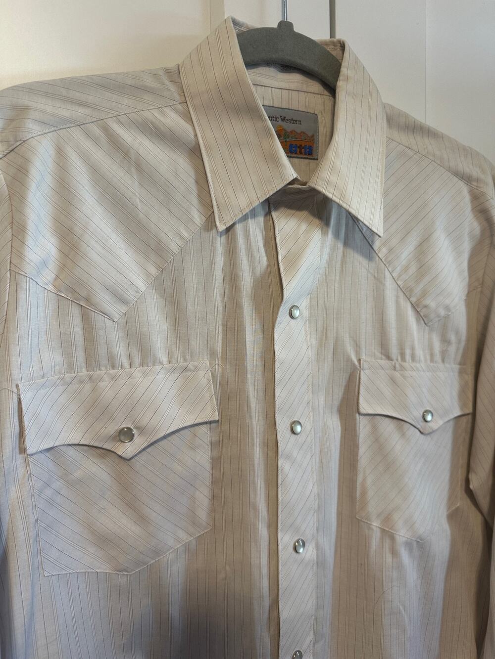 160. Vintage Authentic Western shirt; Size Medium